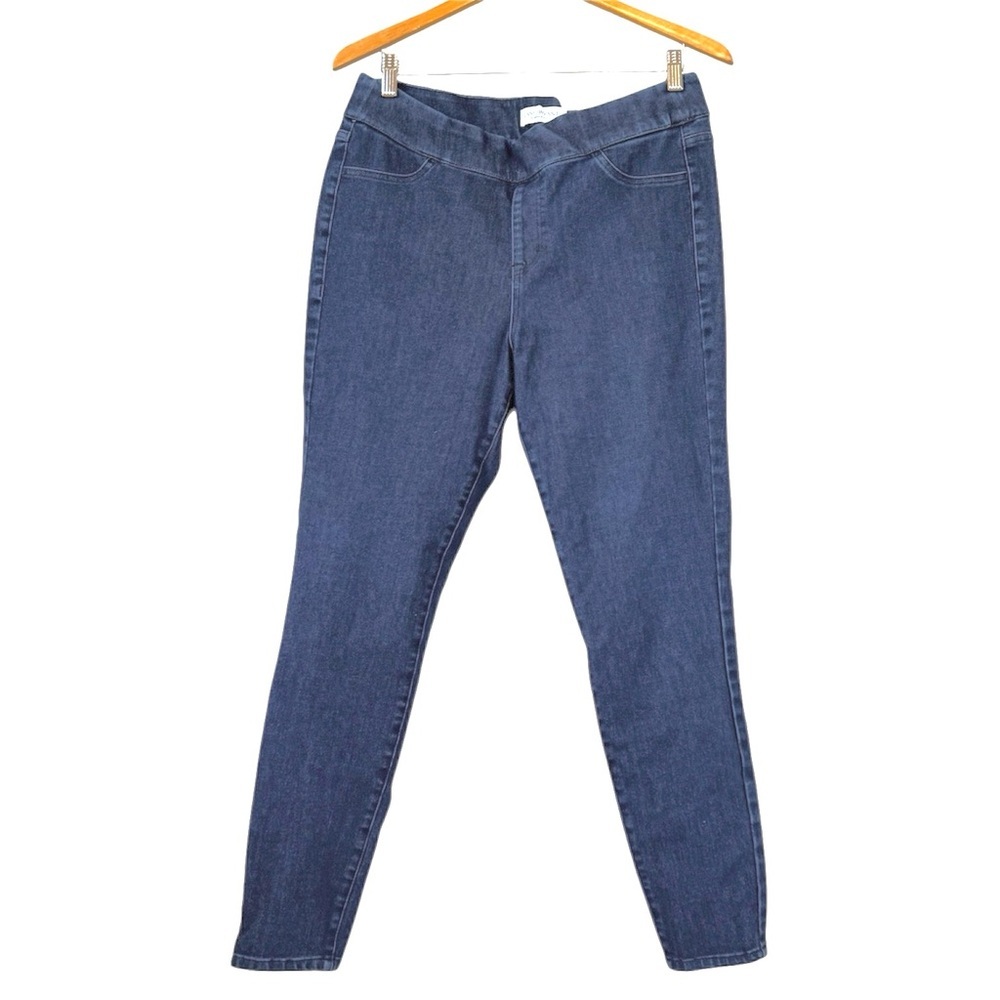 π 6/$60 Lane Bryant Size 14 Jeggings Skinny Back Pocket Medium Wash Heavy Weight - Picture 1 of 8
